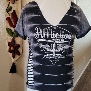 Affliction cutout top